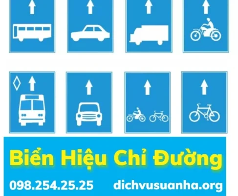 Bản vẽ biển hiệu chỉ đường