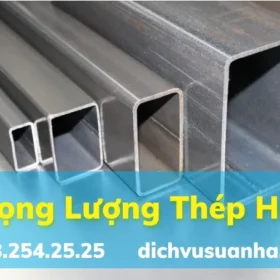 Bảng trọng lượng thép hộp