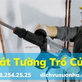 Thợ cắt đục tường trổ cửa