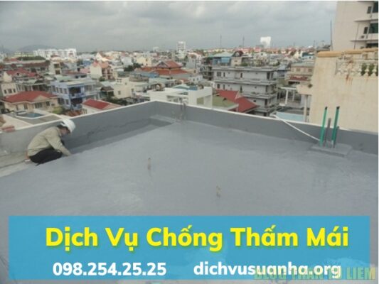 Dịch vụ chống thấm dột mái và sân thượng tại TPHCM